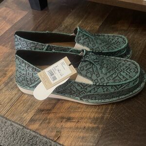Ariat Teal Geometric Slip-On Shoes